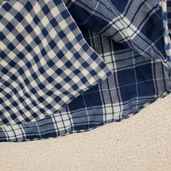 Ralph Lauren Shirt Mens M Blue Gray Gingham Check Button Down Classic Fit Cotton - Picture 11 of 15